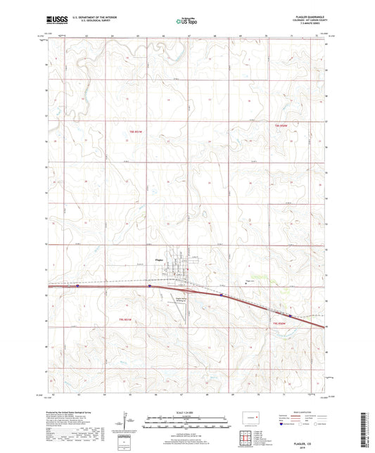 Flagler Colorado US Topo Map Image