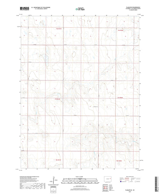 Flagler NE Colorado US Topo Map Image