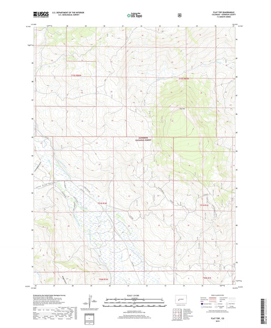 Flat Top Colorado US Topo Map Image