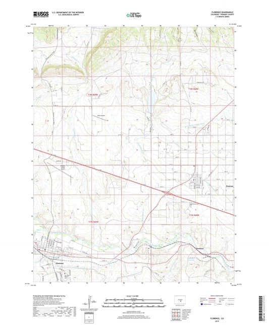 Florence Colorado US Topo Map Image