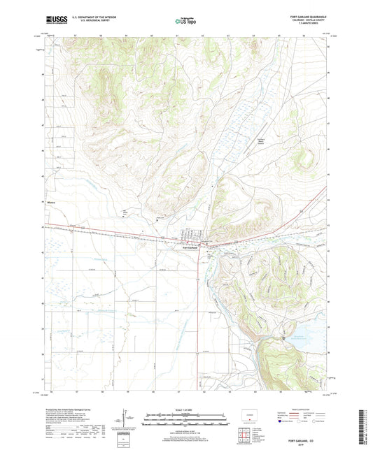 Fort Garland Colorado US Topo Map Image