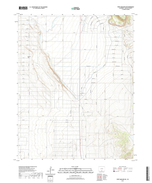 Fort Garland SW Colorado US Topo Map Image