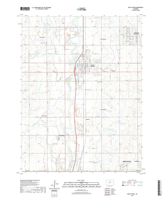 Fort Lupton Colorado US Topo Map Image