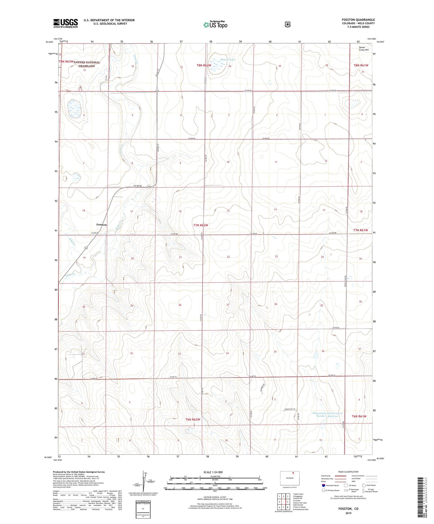Fosston Colorado US Topo Map Image
