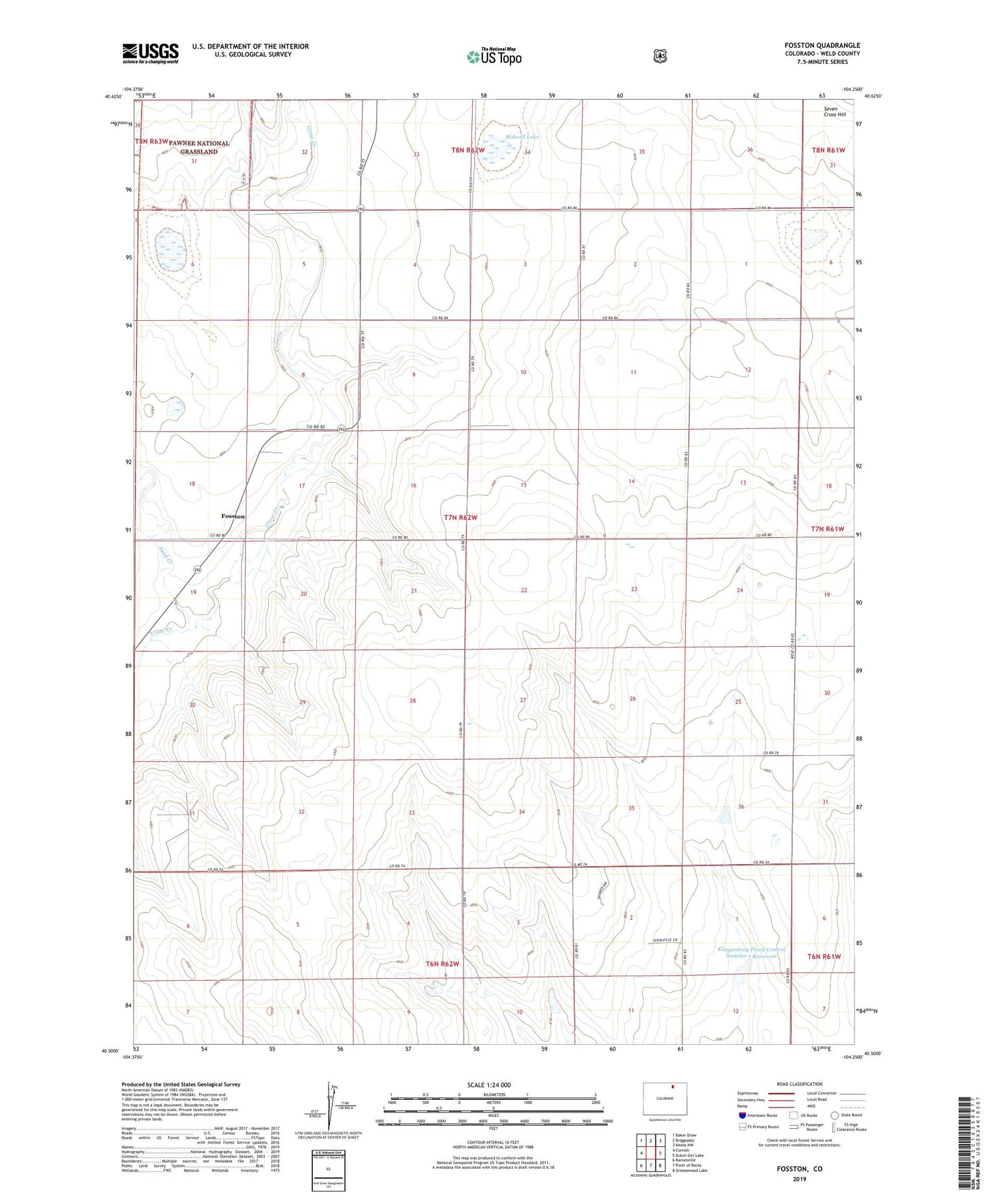 Fosston Colorado US Topo Map Image
