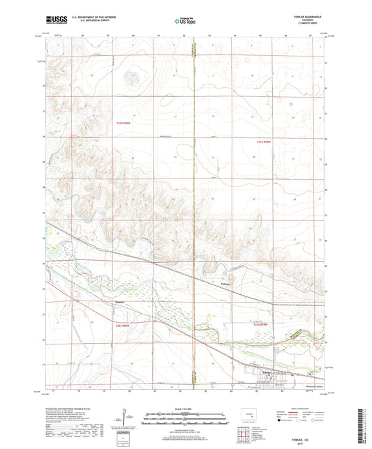 Fowler Colorado US Topo Map Image