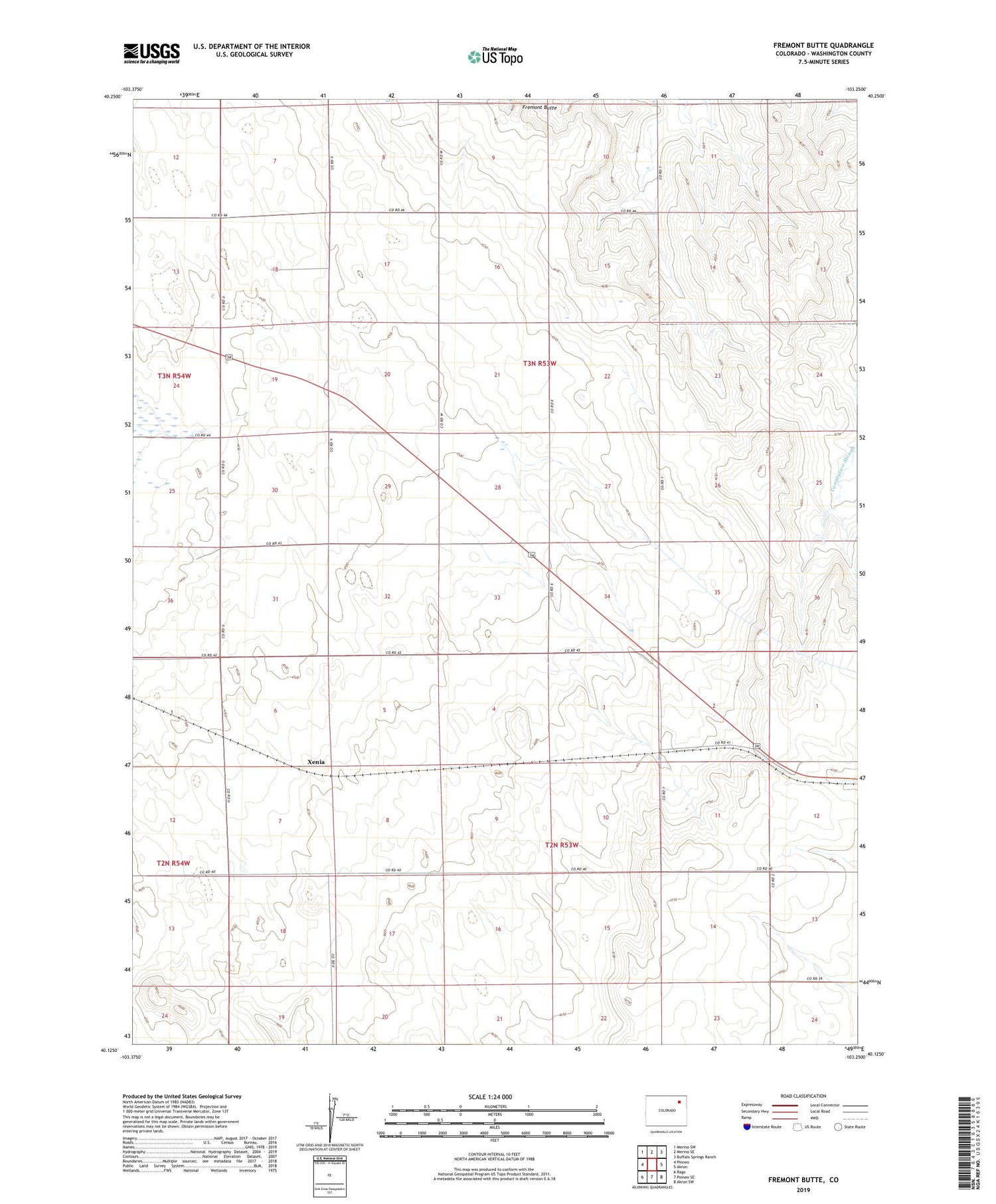 Fremont Butte Colorado US Topo Map Image