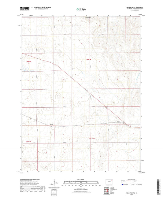 Fremont Butte Colorado US Topo Map Image