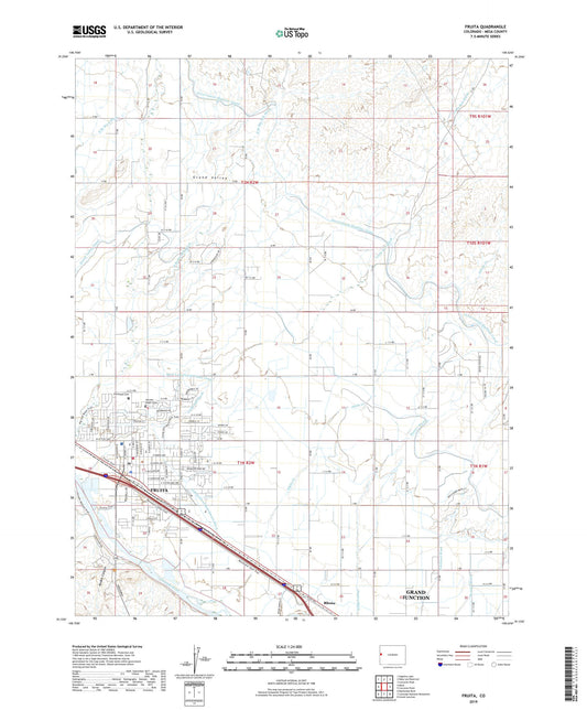 Fruita Colorado US Topo Map Image
