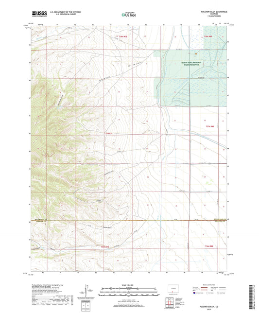 Fulcher Gulch Colorado US Topo Map Image