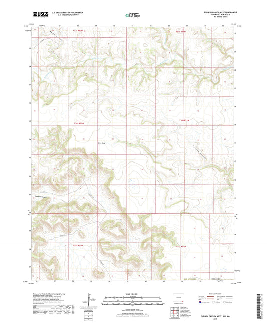 Furnish Canyon West Colorado US Topo Map Image
