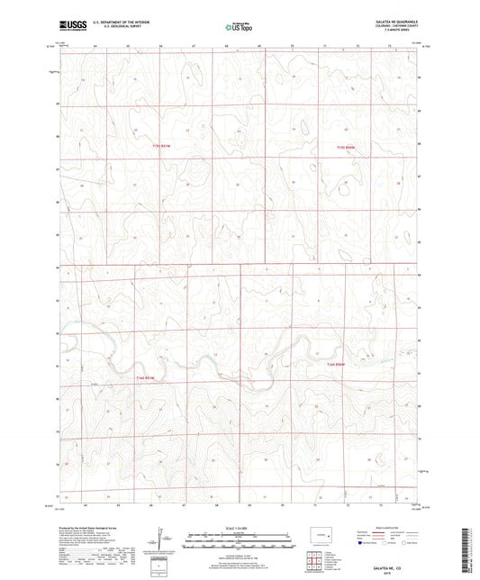 Galatea NE Colorado US Topo Map Image