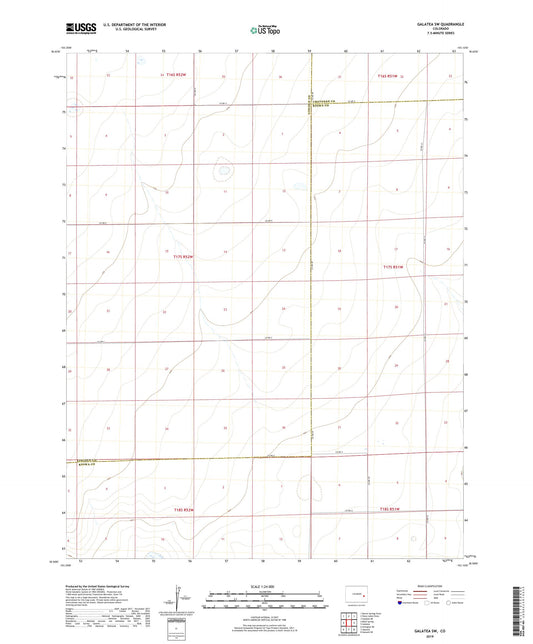 Galatea SW Colorado US Topo Map Image