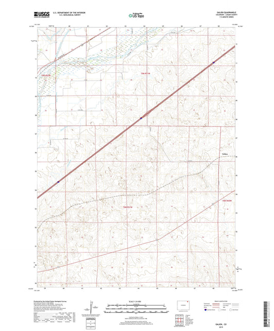 Galien Colorado US Topo Map Image