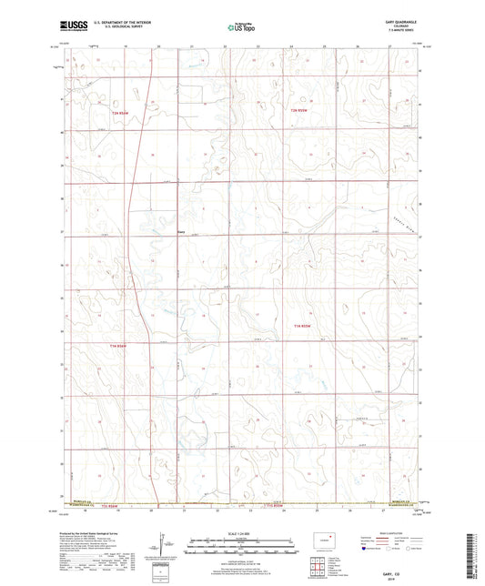 Gary Colorado US Topo Map Image