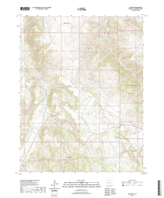 Gateview Colorado US Topo Map Image