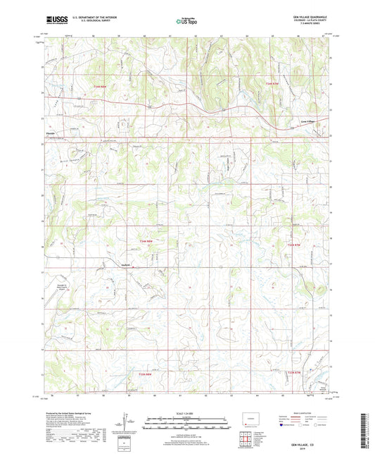 Gem Village Colorado US Topo Map Image