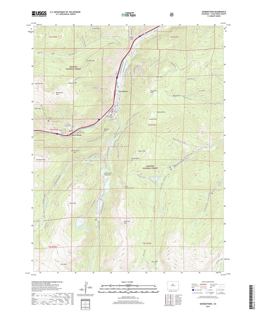 Georgetown Colorado US Topo Map Image
