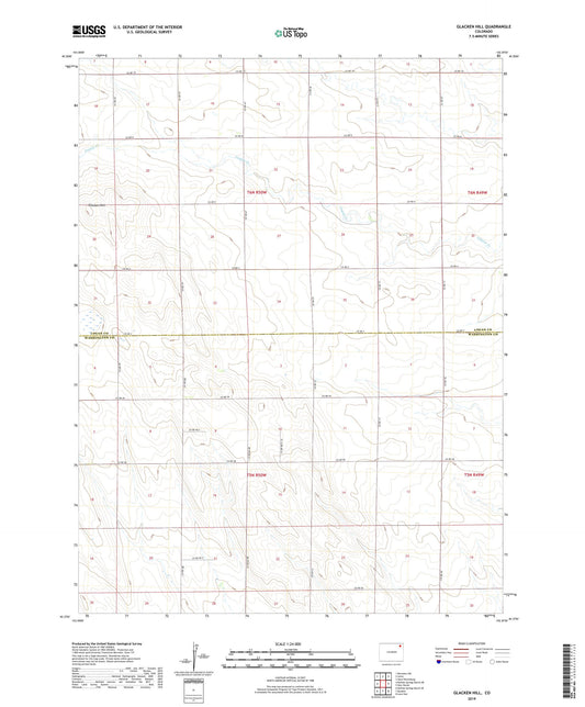 Glacken Hill Colorado US Topo Map Image