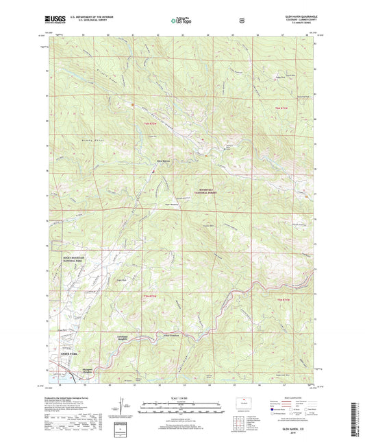 Glen Haven Colorado US Topo Map Image