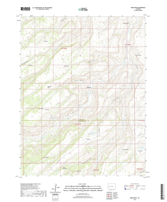 Good Point Colorado US Topo Map Image