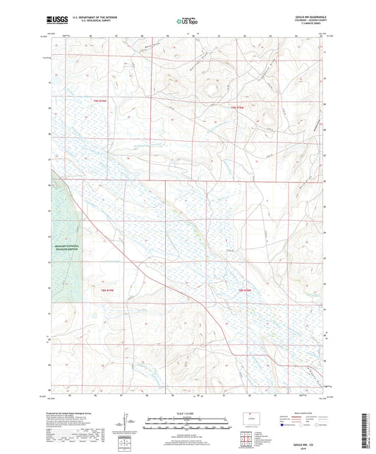 Gould NW Colorado US Topo Map Image