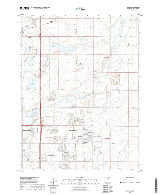 Gowanda Colorado US Topo Map Image