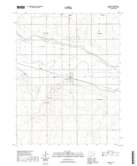Granada Colorado US Topo Map Image