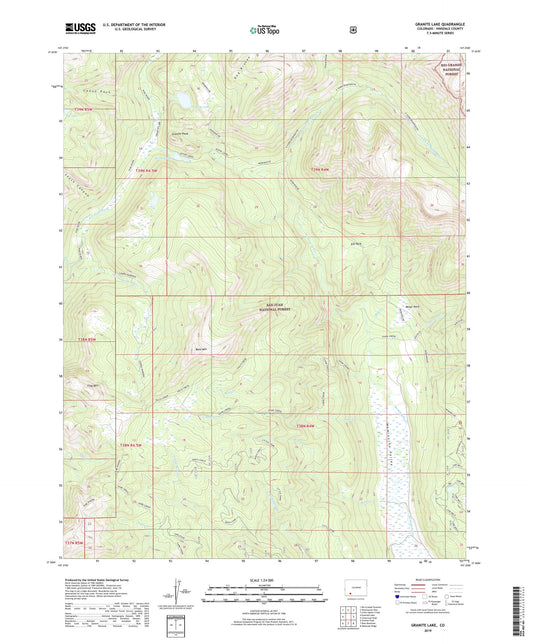 Granite Lake Colorado US Topo Map Image