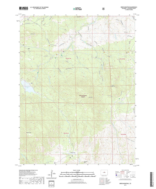 Green Mountain Colorado US Topo Map Image