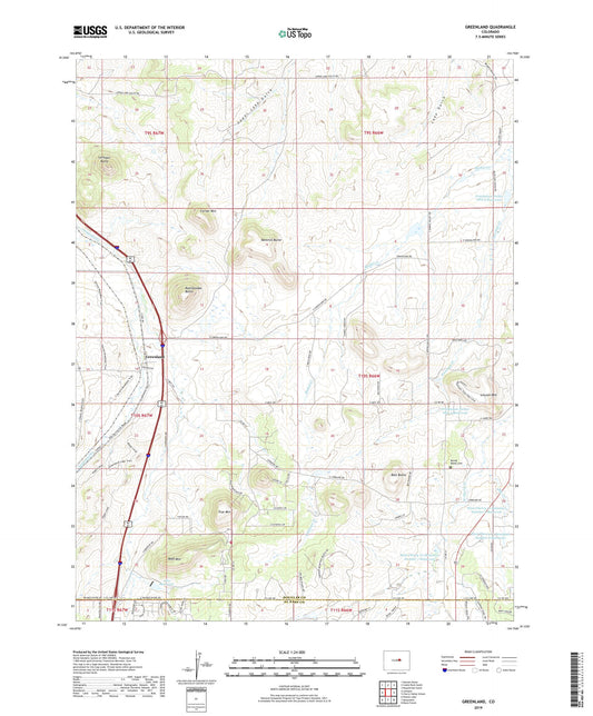 Greenland Colorado US Topo Map Image