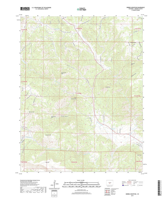 Gribble Mountain Colorado US Topo Map Image