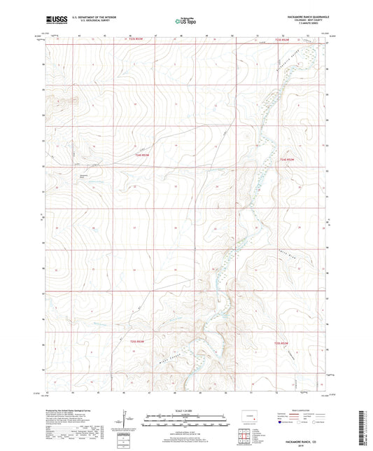 Hackamore Ranch Colorado US Topo Map Image