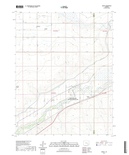 Hadley Colorado US Topo Map Image