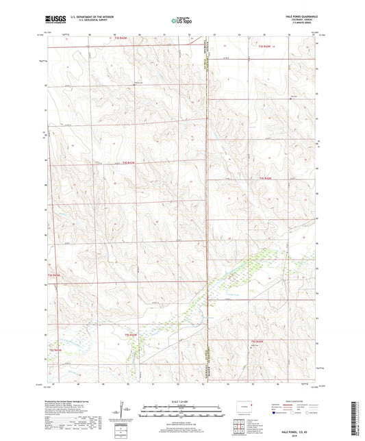 Hale Ponds Colorado US Topo Map Image