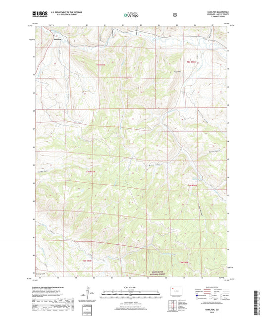 Hamilton Colorado US Topo Map Image