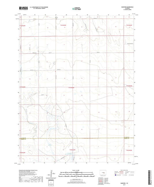 Hanover Colorado US Topo Map Image