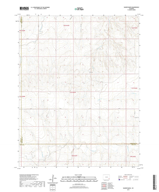 Hasser Ranch Colorado US Topo Map Image