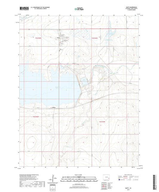 Hasty Colorado US Topo Map Image