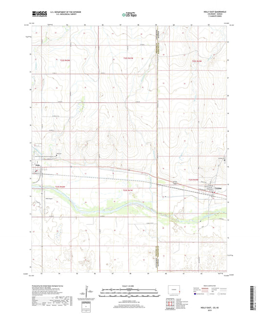 Holly East Colorado US Topo Map Image