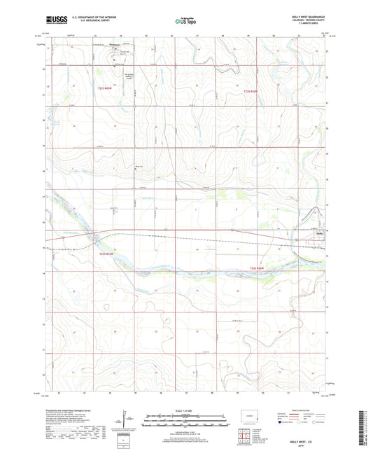 Holly West Colorado US Topo Map Image