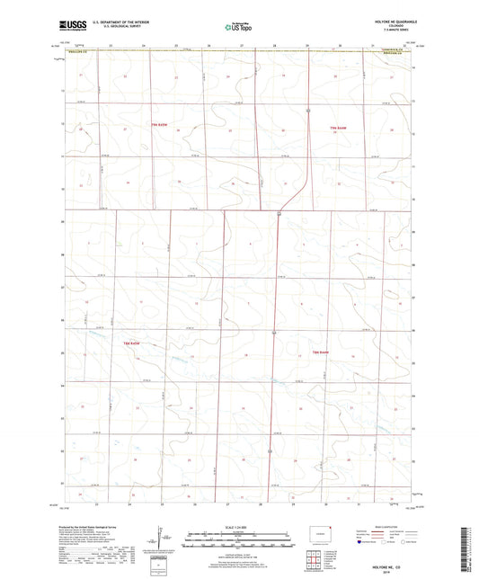 Holyoke NE Colorado US Topo Map Image