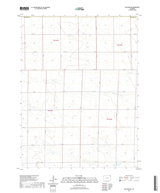 Holyoke NW Colorado US Topo Map Image