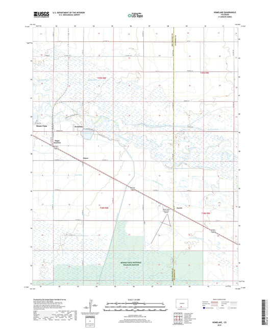 Homelake Colorado US Topo Map Image