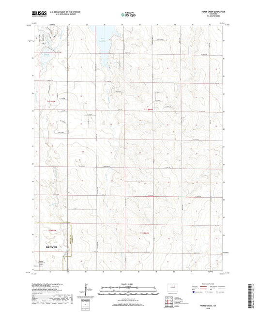 Horse Creek Colorado US Topo Map Image