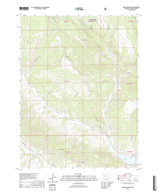 Horse Mountain Colorado US Topo Map Image