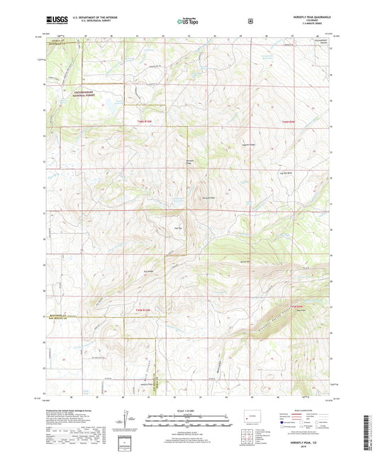 Horsefly Peak Colorado US Topo Map Image