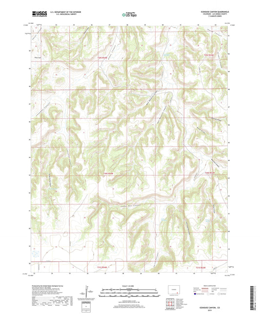 Icehouse Canyon Colorado US Topo Map Image