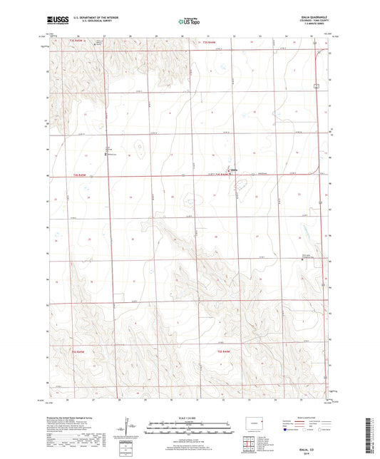 Idalia Colorado US Topo Map Image