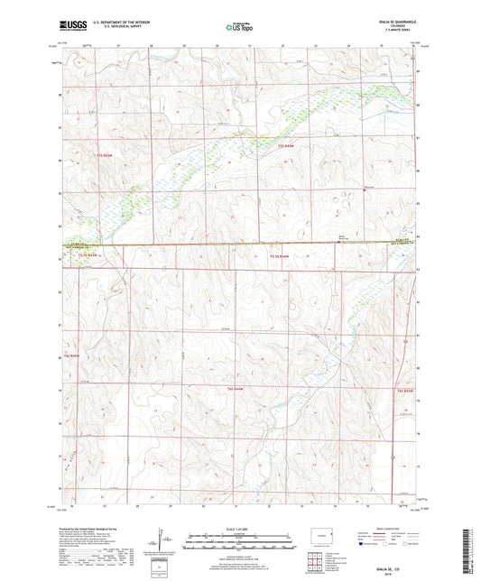 Idalia SE Colorado US Topo Map Image